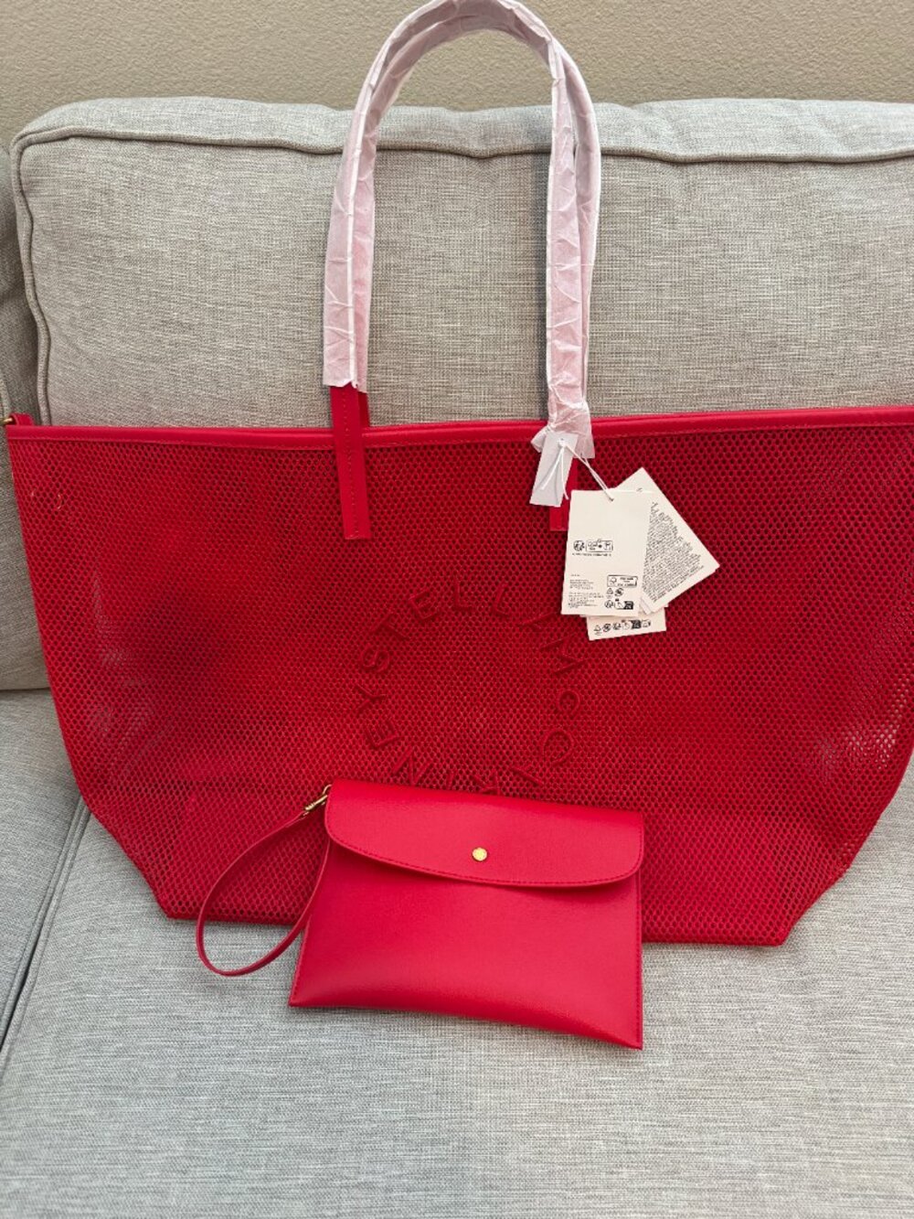 **EARLY RELEASE** Stella McCartney x H&M Large Mesh Tote Bag - Picture 4 of 14